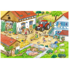 Ravensburger - Vida Campestre Feliz - 2x24 Piezas - Rompecabezas