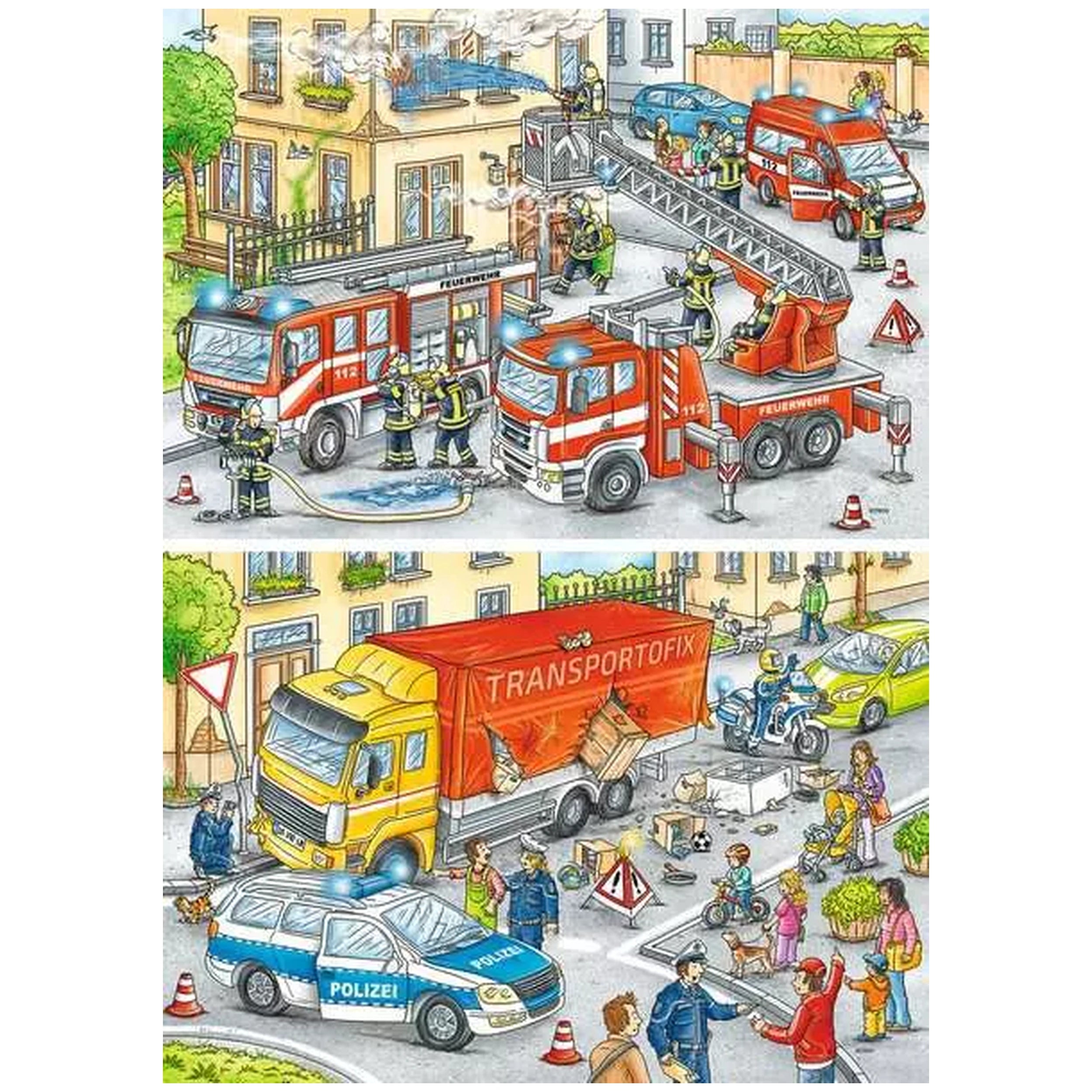 Ravensburger - Héroes en acción - 2x24 piezas - Puzzles