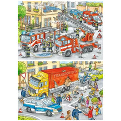 Ravensburger - Héroes en acción - 2x24 piezas - Puzzles