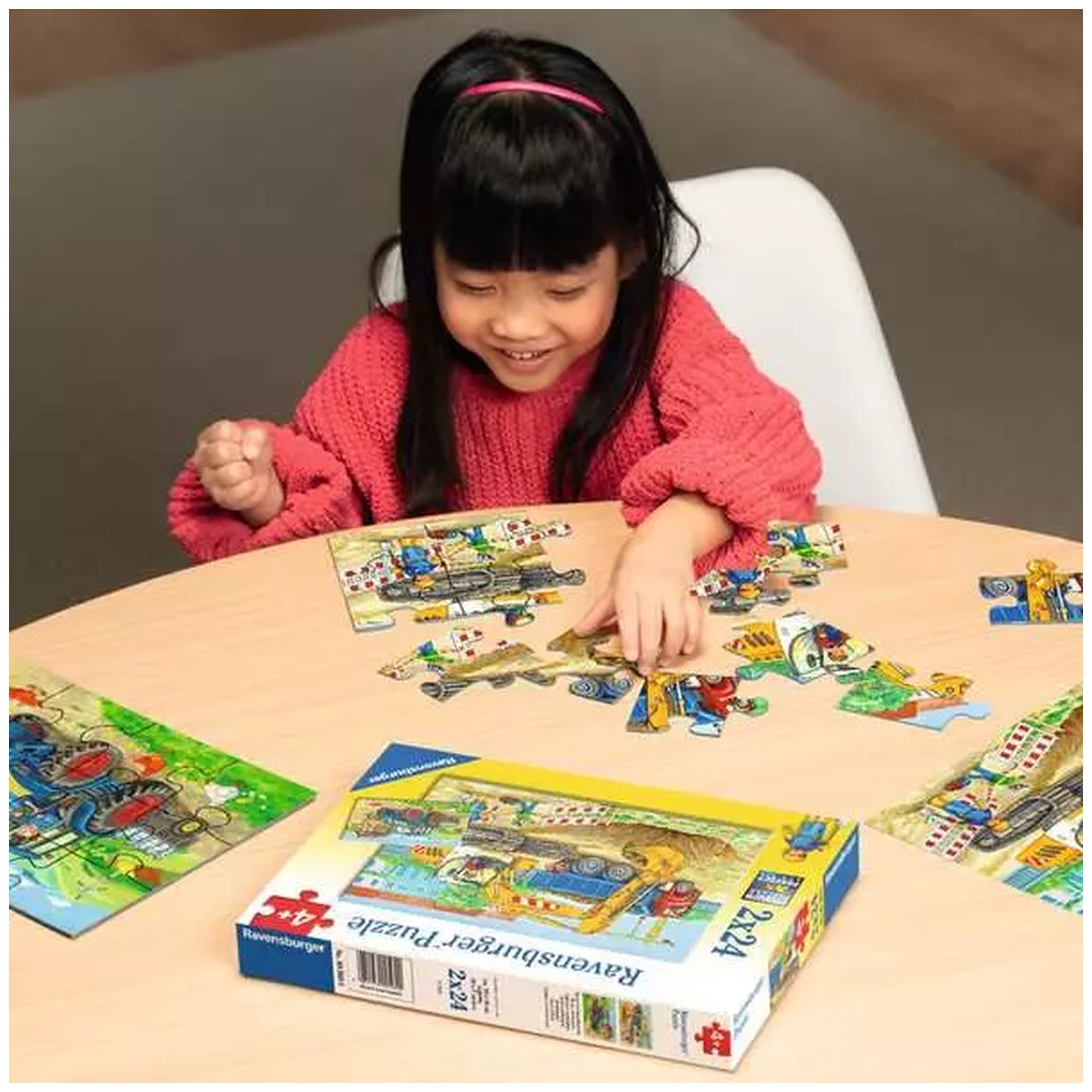 Ravensburger - Vacaciones en la Granja de Caballos - 2x12 Piezas - Rompecabezas