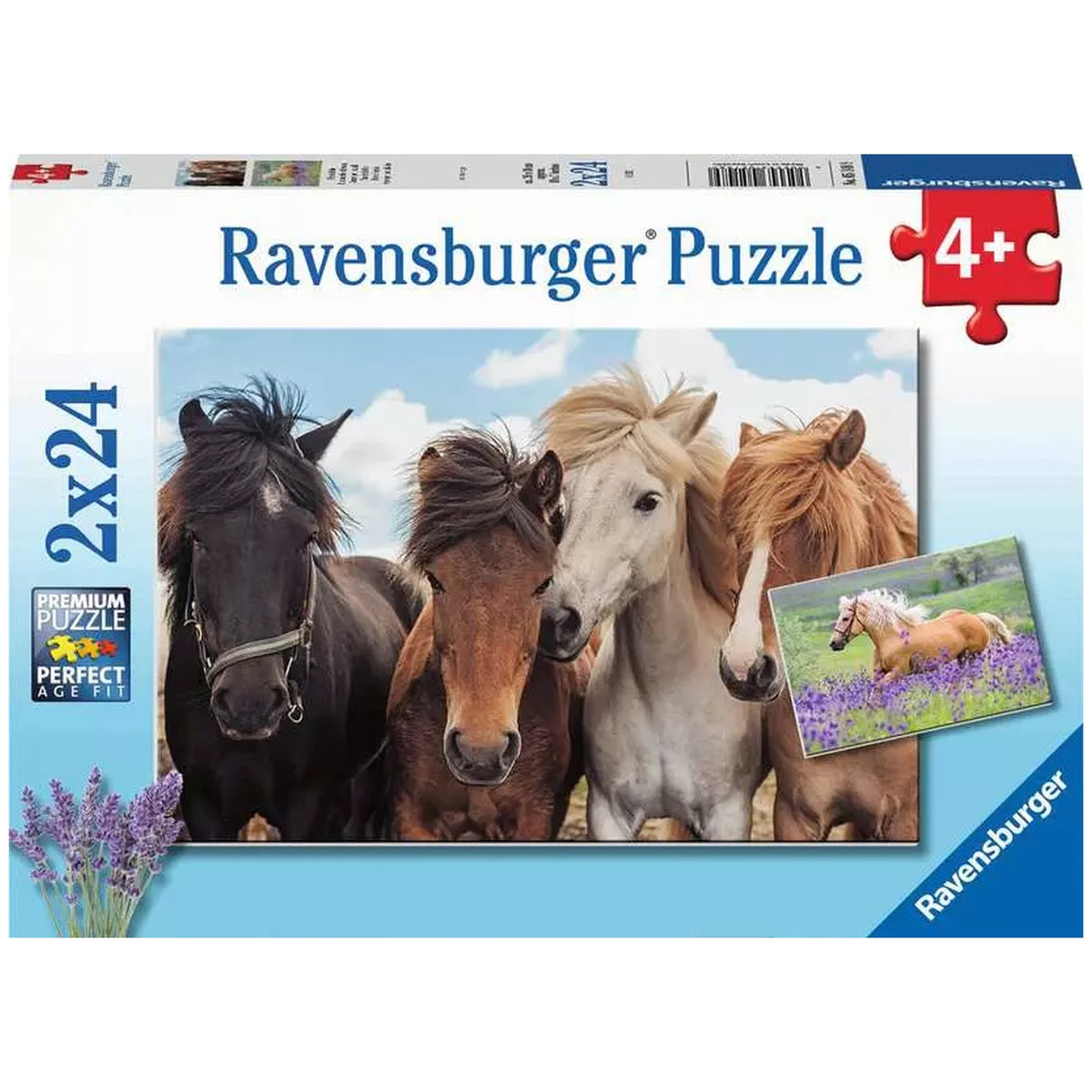 Ravensburger - Amor por los Caballos - 2x24 Piezas - Rompecabezas