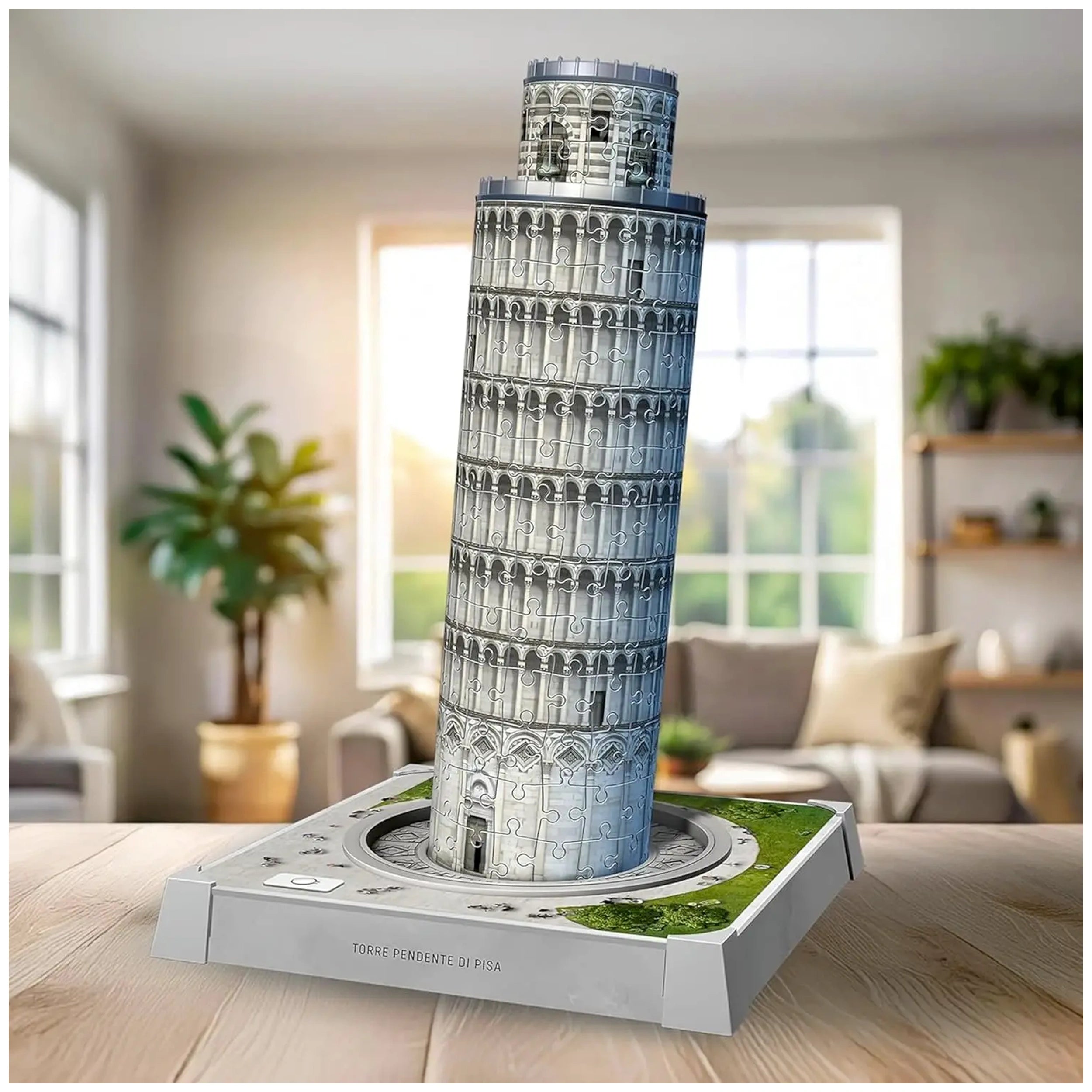 Ravensburger - Iconics Puzzle 3D Torre Inclinada de Pisa Edición LED 231 Pzs - Puzzles