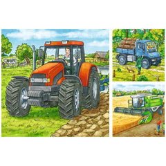 Ravensburger - Maquinaria Agrícola Grande - 3x49 Piezas - Rompecabezas