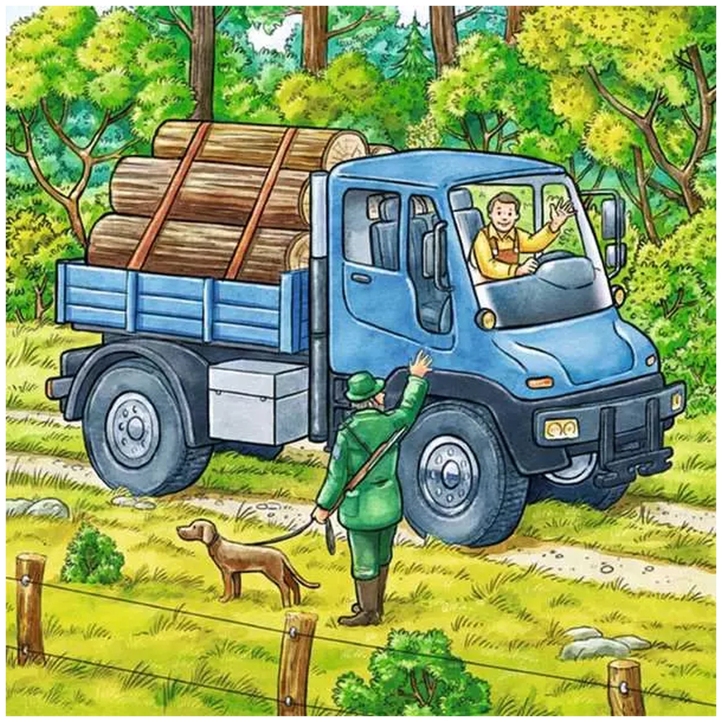 Ravensburger - Maquinaria Agrícola Grande - 3x49 Piezas - Rompecabezas