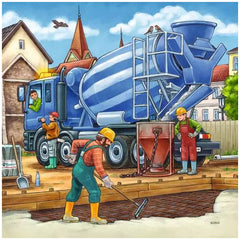 Ravensburger - Grandes Vehículos de Construcción - 3x49 Piezas - Rompecabezas