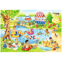 Ravensburger - Tiempo de Ocio en el Lago - 2x24 Piezas - Puzzles