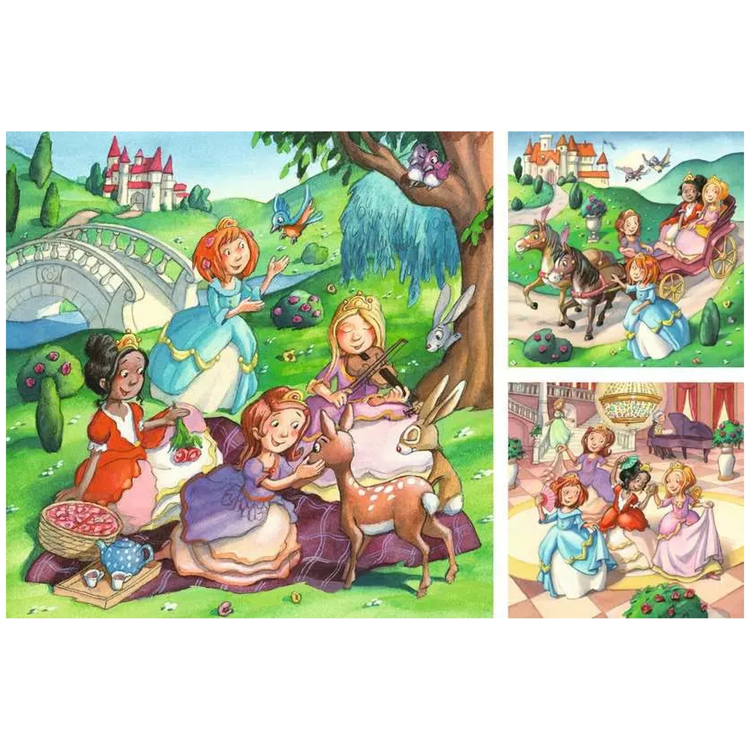 Ravensburger - Princesitas - 3x49 Piezas - Rompecabezas