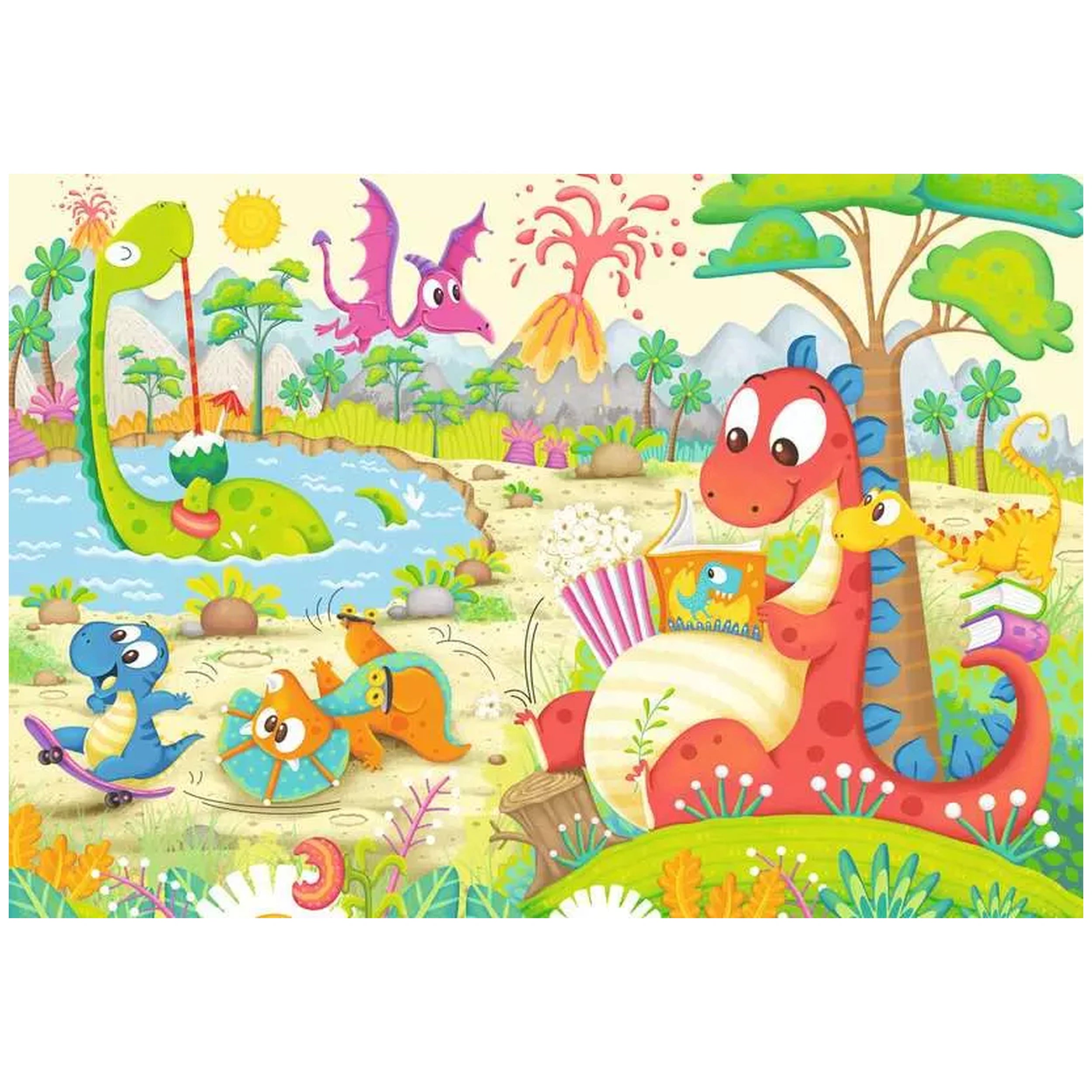 Ravensburger - Mis Dinosaurios Favoritos - 2x12 Piezas - Rompecabezas