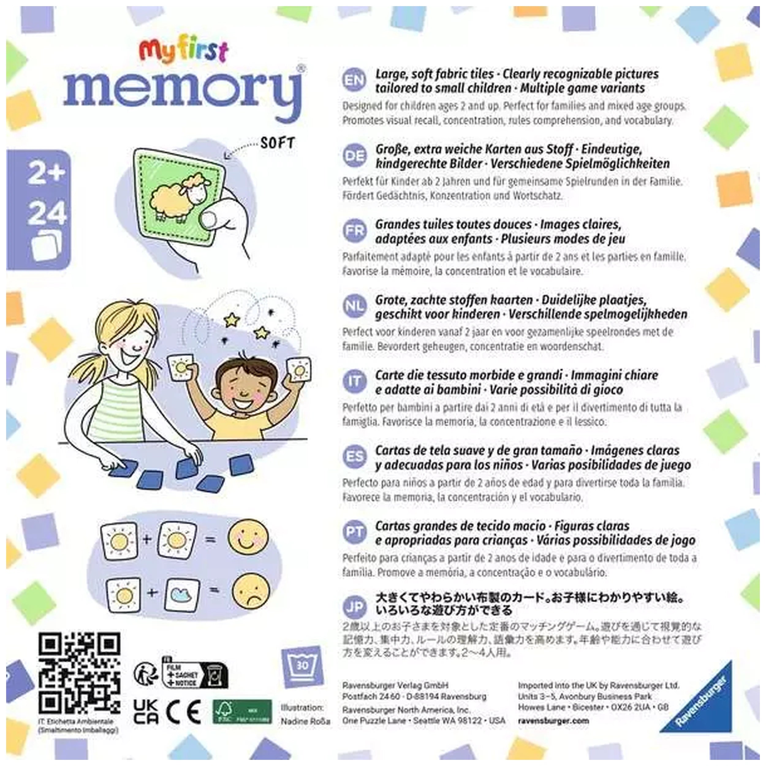 Ravensburger - Mi Primer Recuerdo de Peluche - Juego de Cartas - Instrucciones en Varios Idiomas