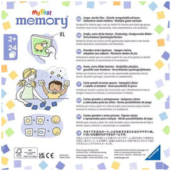Ravensburger - Mi Primer Juego de Memoria Vehículos - Juego de Cartas - Instrucciones en Varios Idiomas