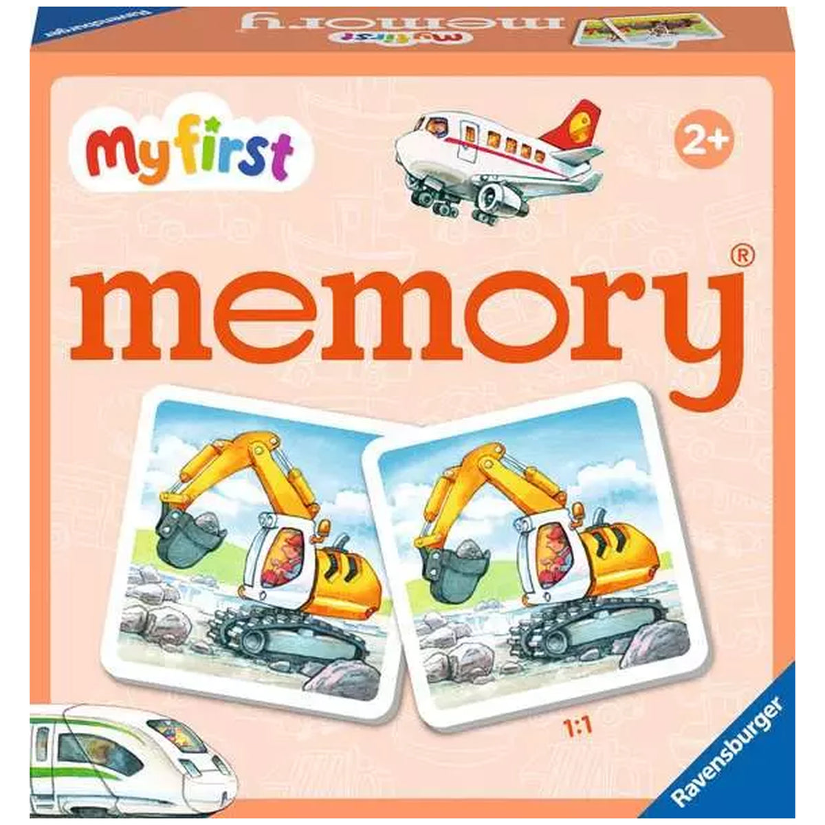 Ravensburger - Mi Primer Juego de Memoria Vehículos - Juego de Cartas - Instrucciones en Varios Idiomas