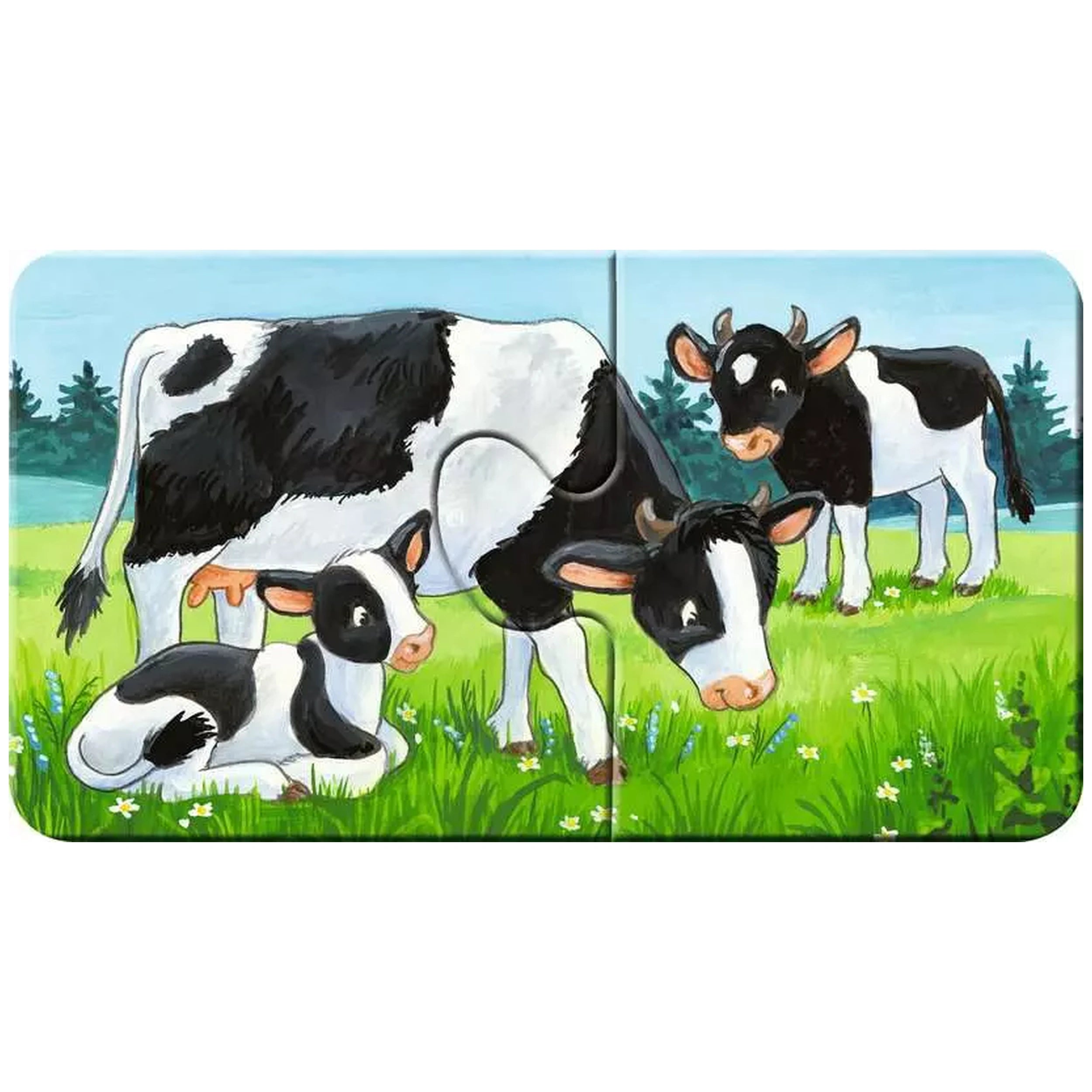Ravensburger - Mis Primeros Rompecabezas - Familias de Animales en la Granja - 2X9 Piezas - Rompecabezas