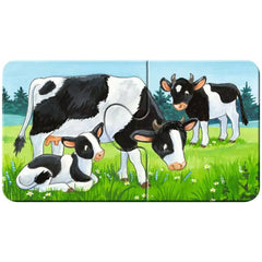 Ravensburger - Mis Primeros Rompecabezas - Familias de Animales en la Granja - 2X9 Piezas - Rompecabezas