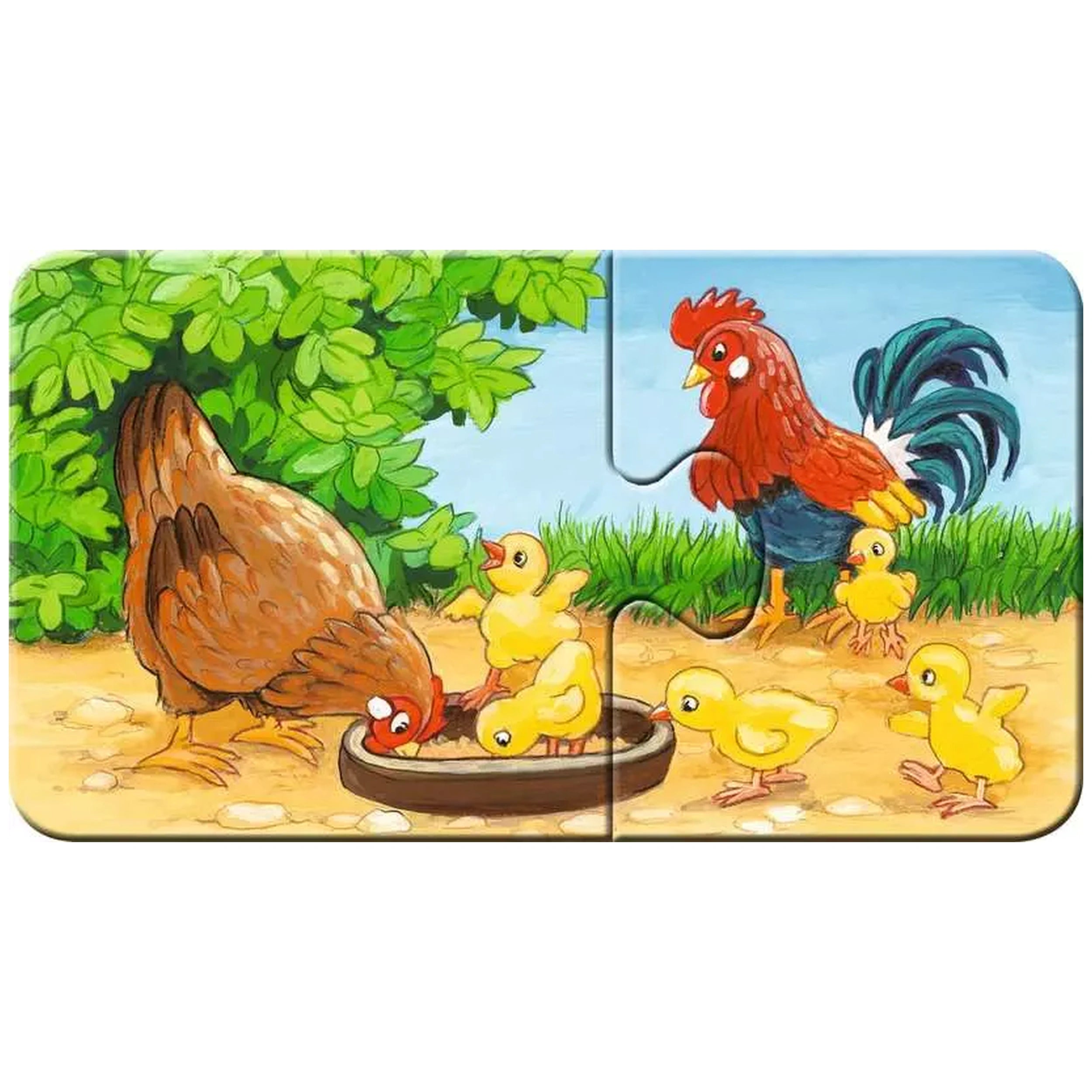 Ravensburger - Mis Primeros Rompecabezas - Familias de Animales en la Granja - 2X9 Piezas - Rompecabezas