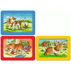 Ravensburger - Mis Primeros Rompecabezas - Amigos Animales - 3X6 Piezas - Rompecabezas