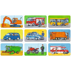 Ravensburger - Mis Primeros Rompecabezas - Vehículos de Emergencia - 9X2 Piezas - Rompecabezas