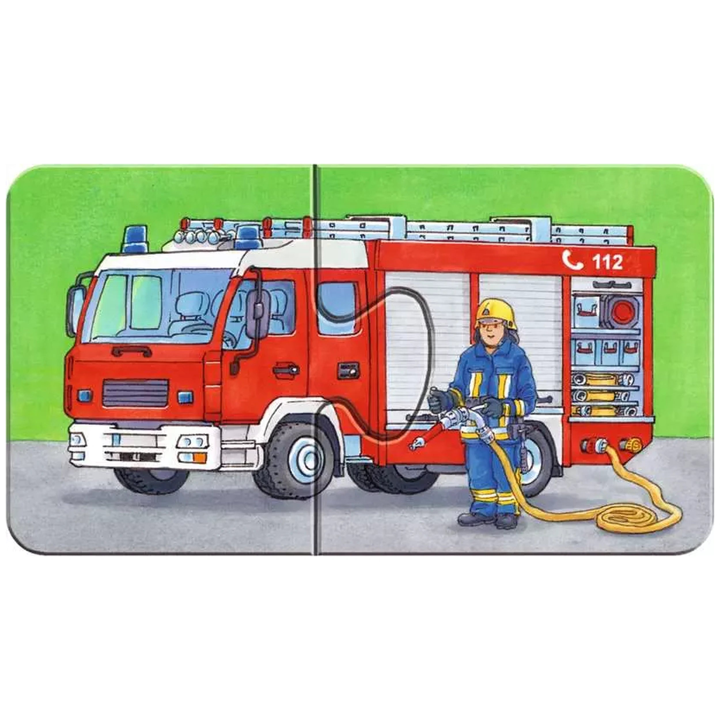 Ravensburger - Mis Primeros Rompecabezas - Vehículos de Emergencia - 9X2 Piezas - Rompecabezas