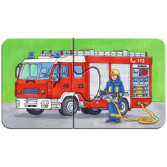 Ravensburger - Mis Primeros Rompecabezas - Vehículos de Emergencia - 9X2 Piezas - Rompecabezas
