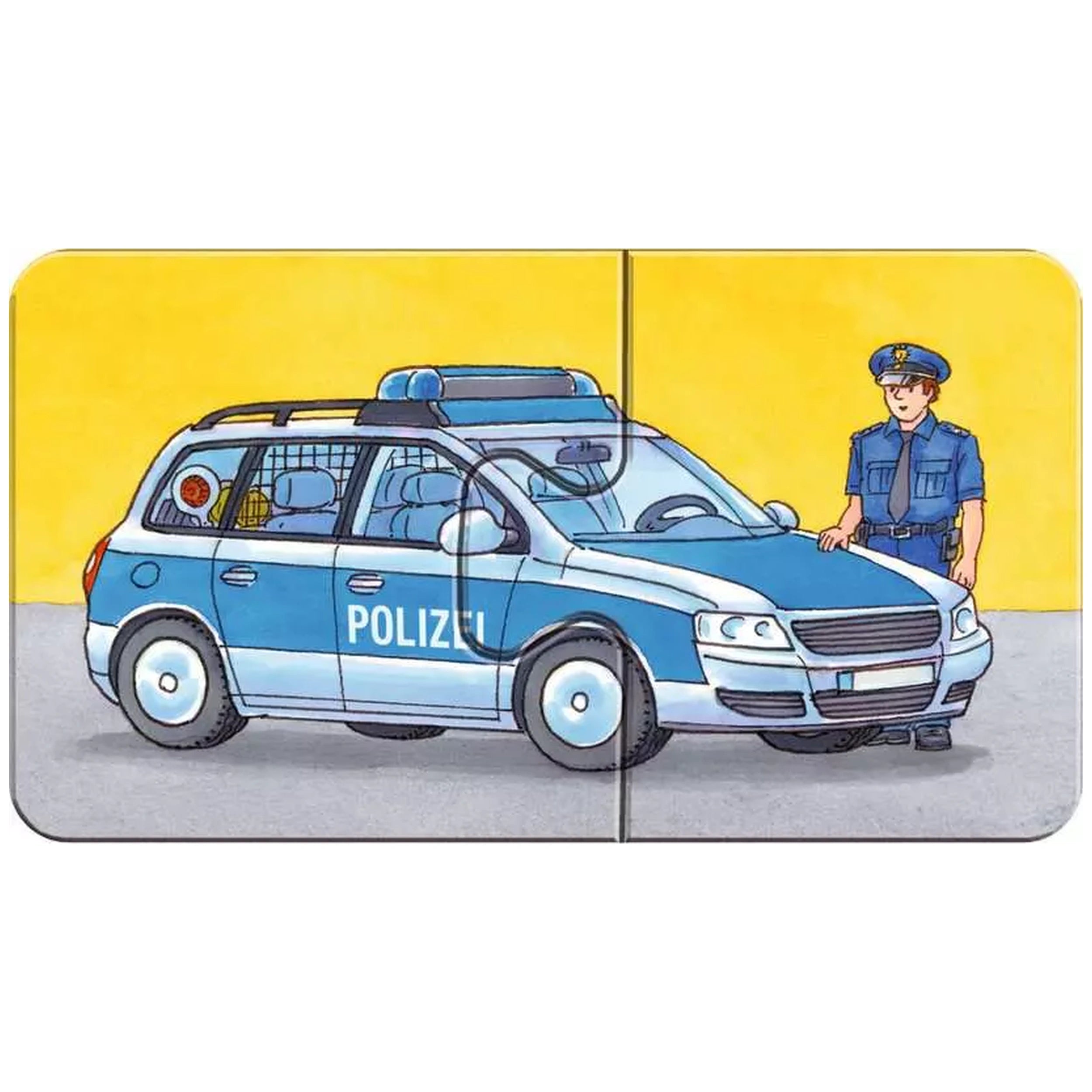 Ravensburger - Mis Primeros Rompecabezas - Vehículos de Emergencia - 9X2 Piezas - Rompecabezas