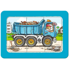 Ravensburger - Mis Primeros Rompecabezas - Excavadoras, Tractores y Camiones de Volteo - 3X6 Piezas - Rompecabezas