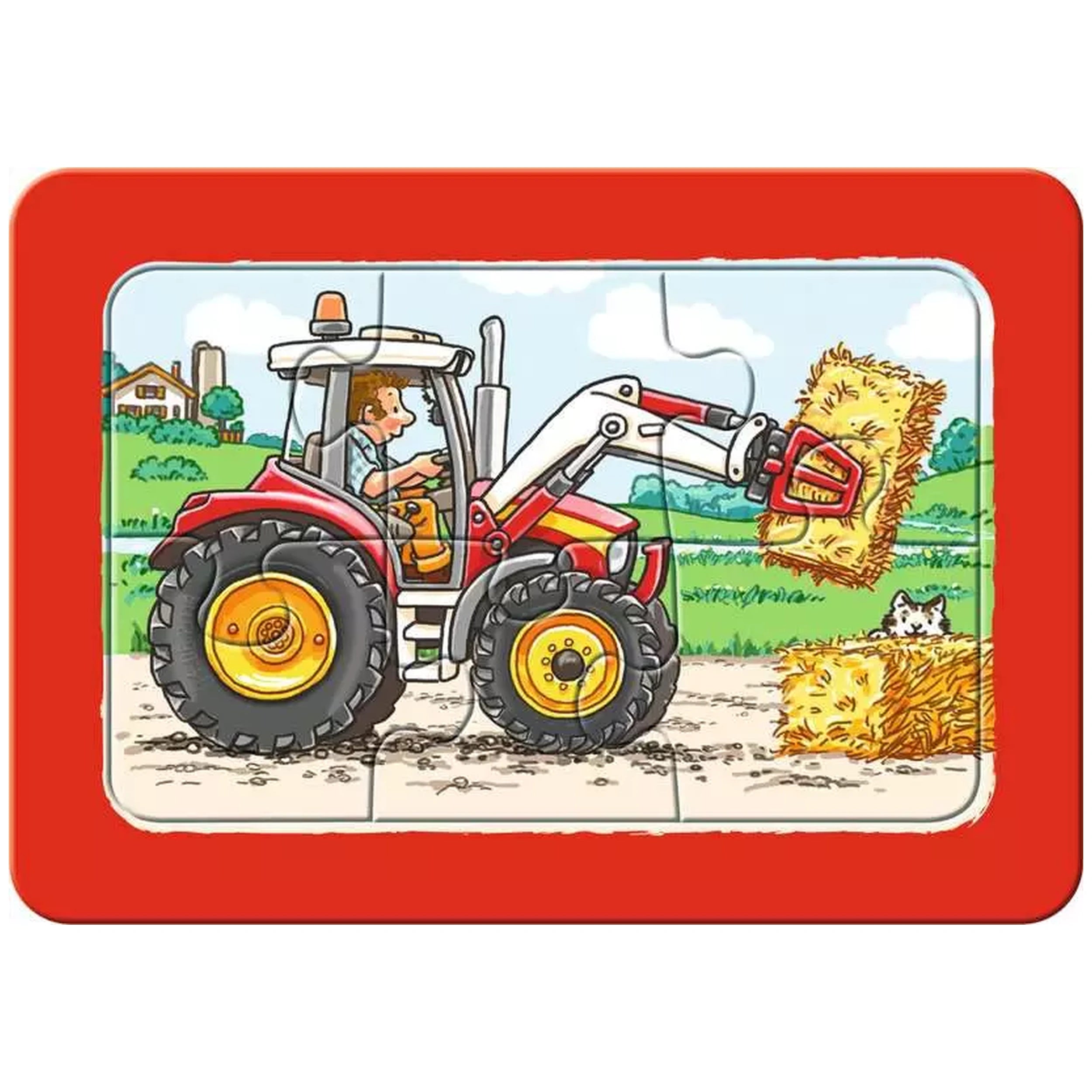 Ravensburger - Mis Primeros Rompecabezas - Excavadoras, Tractores y Camiones de Volteo - 3X6 Piezas - Rompecabezas