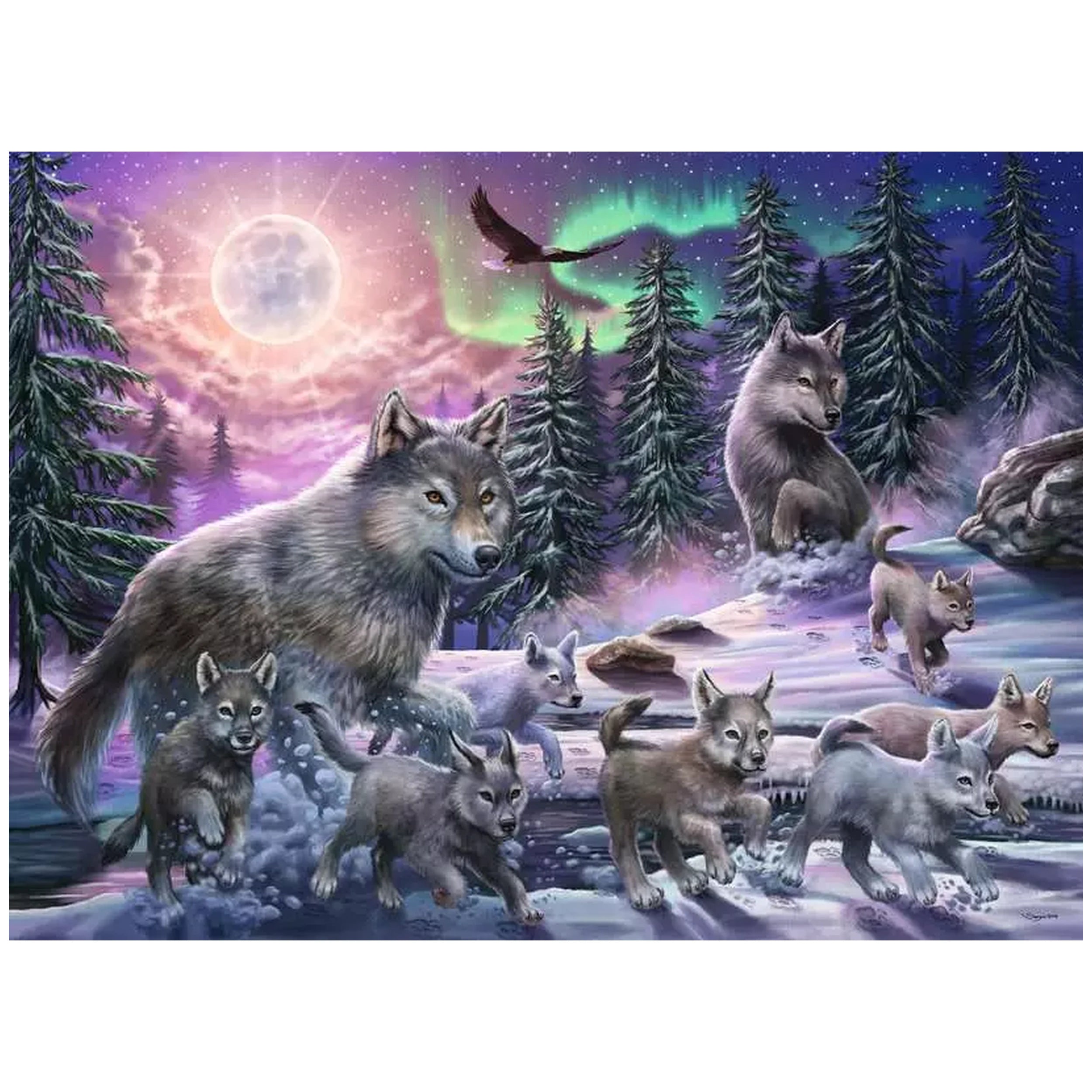 Ravensburger - Lobos del Norte - 150 Piezas - Rompecabezas