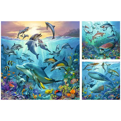 Ravensburger - Vida Silvestre Oceánica - 3x49 Piezas - Rompecabezas