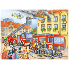 Ravensburger - Nuestro Departamento de Bomberos - 100 Piezas - Rompecabezas