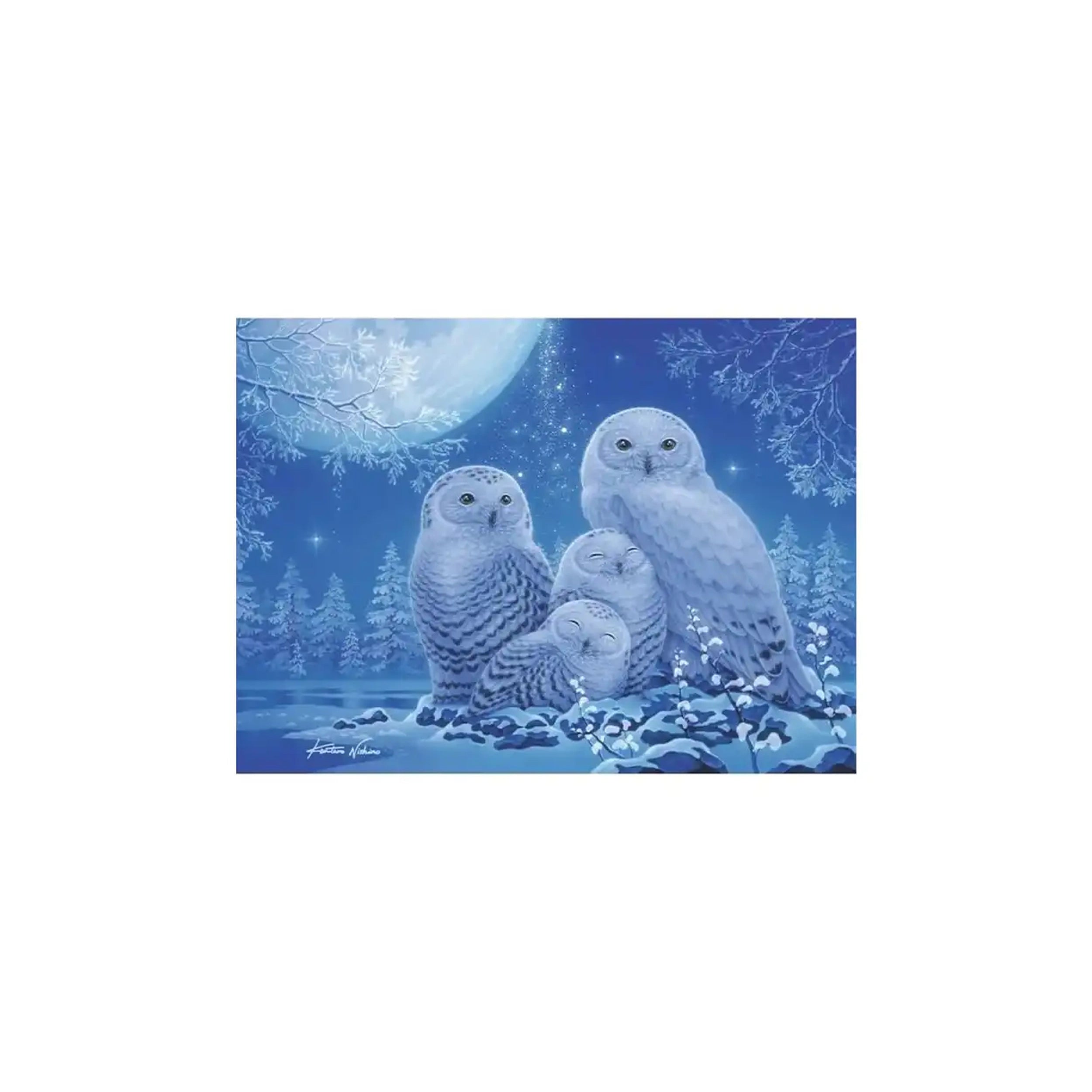 Ravensburger - Búhos en la luz de la luna Starline - 500 piezas - Puzzle