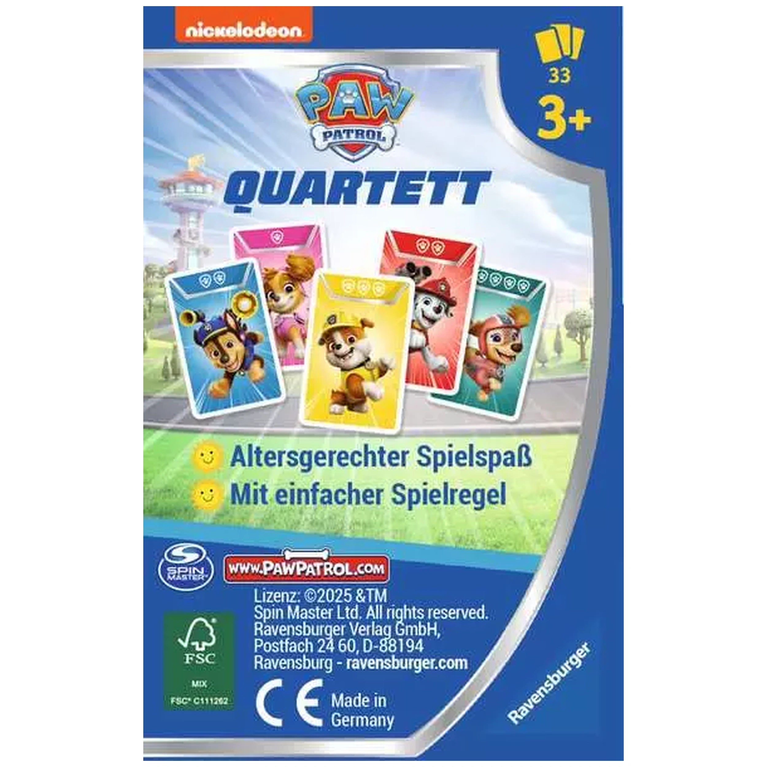 Ravensburger - Cuarteto de Paw Patrol - Juegos de Mesa