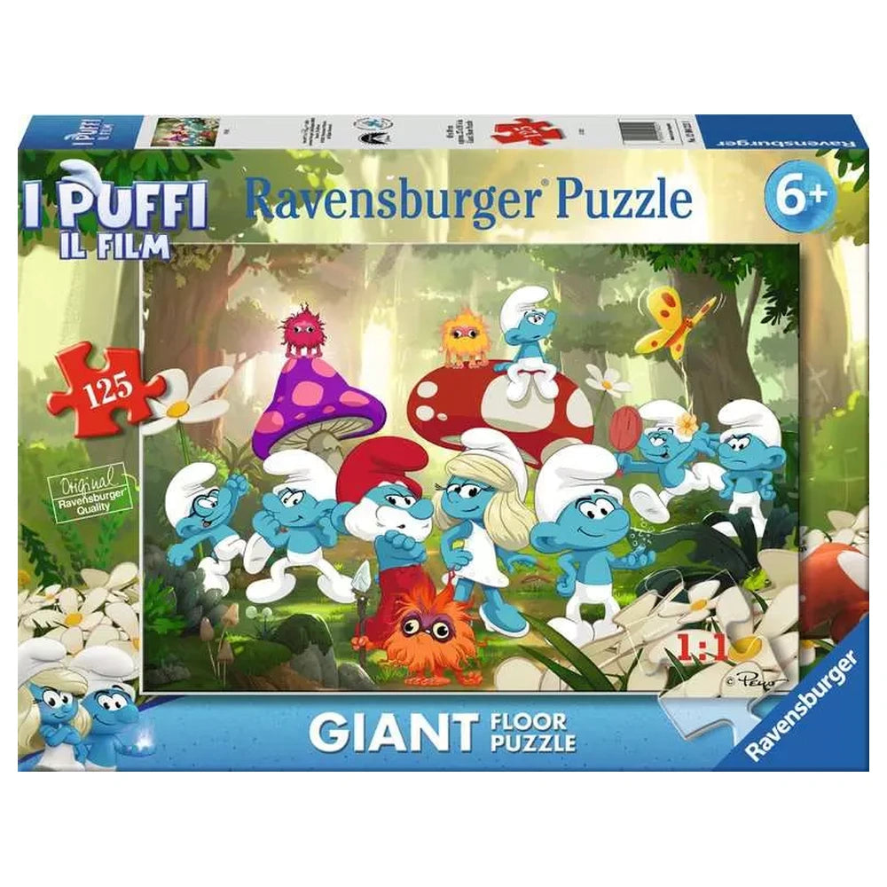 Ravensburger - Puzles - Puzzle de suelo gigante - Los Pitufos - 6 Años - Educativo