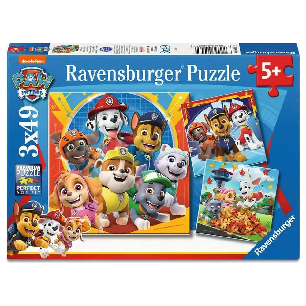 Ravensburger - Puzzles - PAW Patrol 3x49pcs - Cardboard - 5 Years - Educational Play