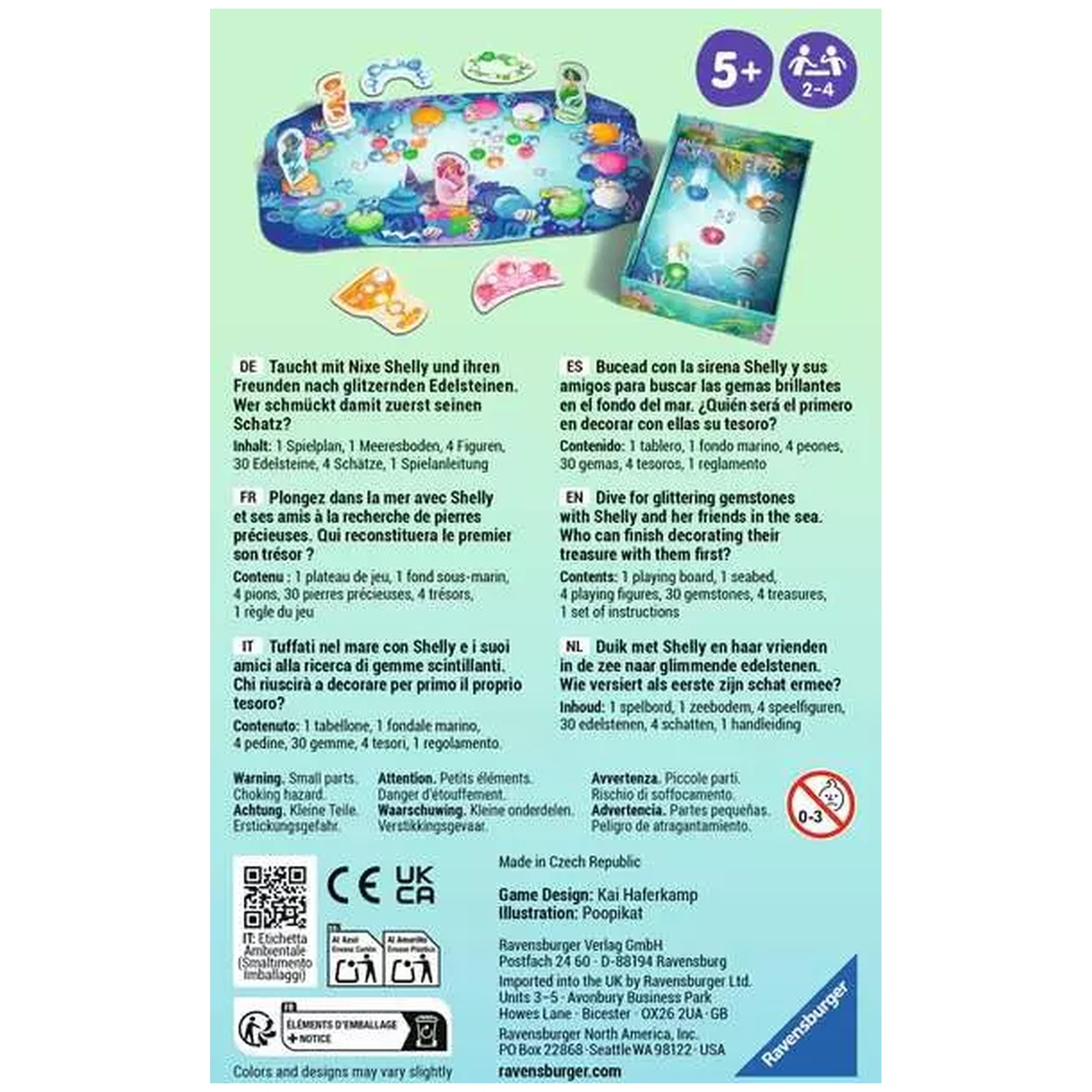 Ravensburger - Shelly Ocean - Juegos de Mesa
