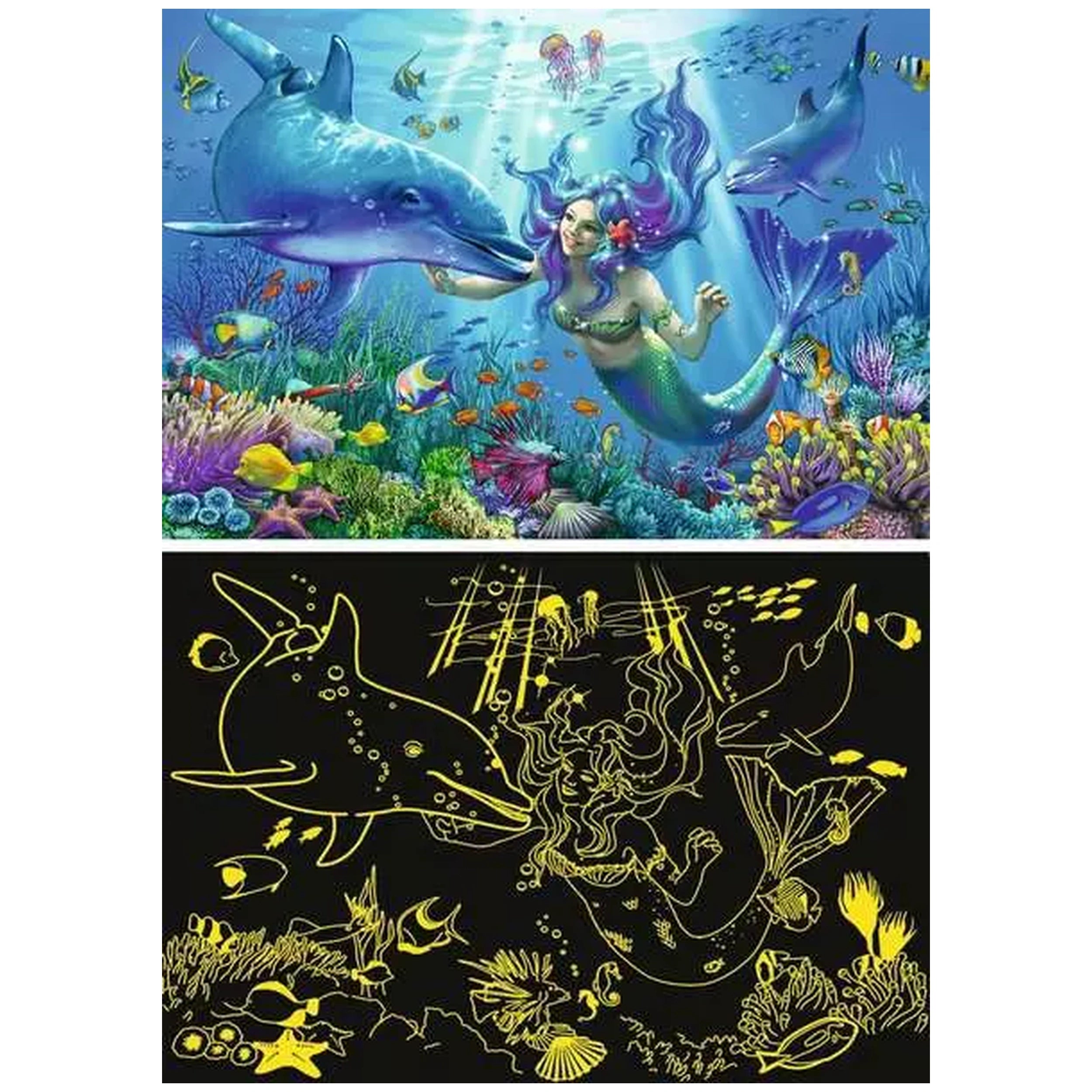 Ravensburger - Paraíso Submarino Brillante - 200 Piezas - Rompecabezas