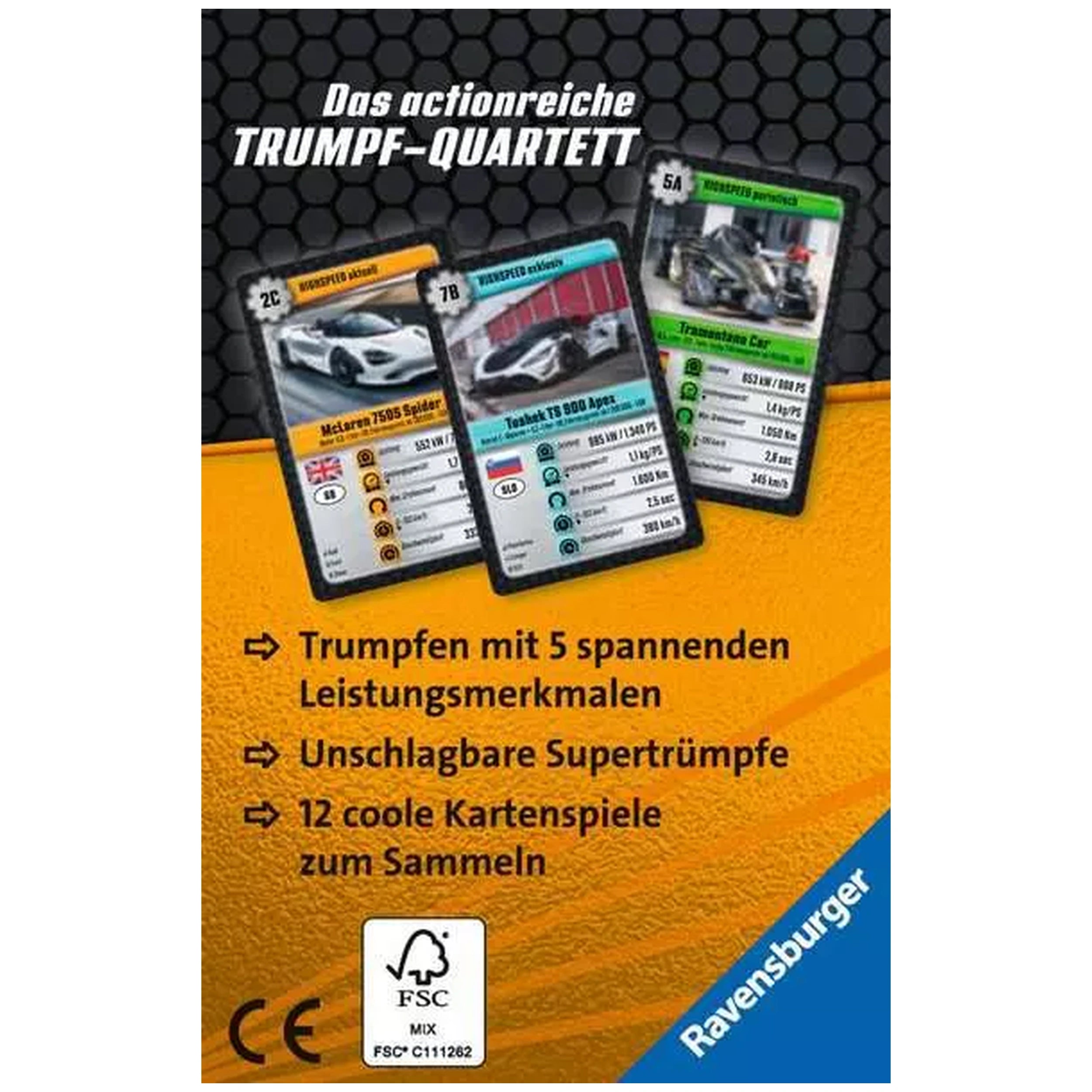 Ravensburger - Super Trump High Speed - Board Game - German Edition