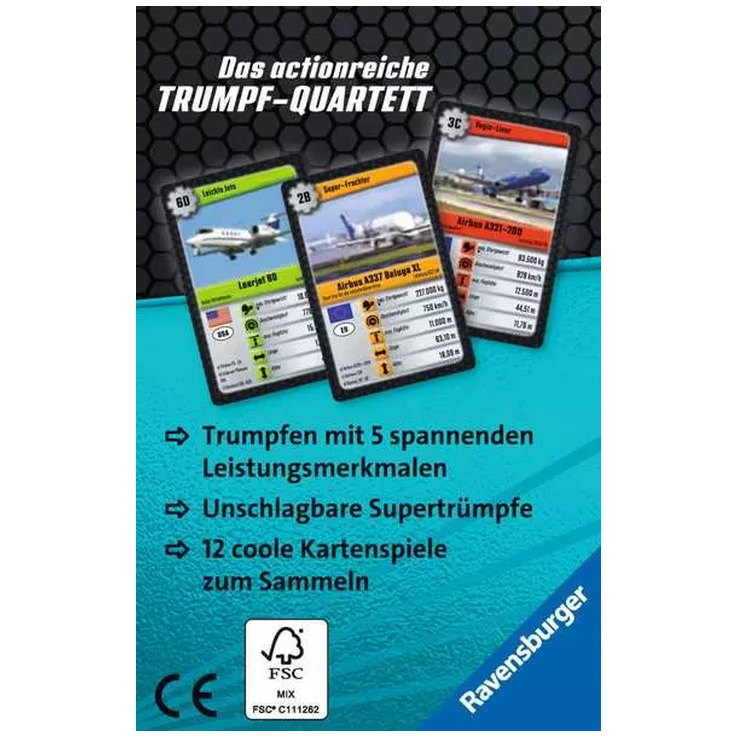Ravensburger - Super Trump Ultra Jets - Board Game - German Edition