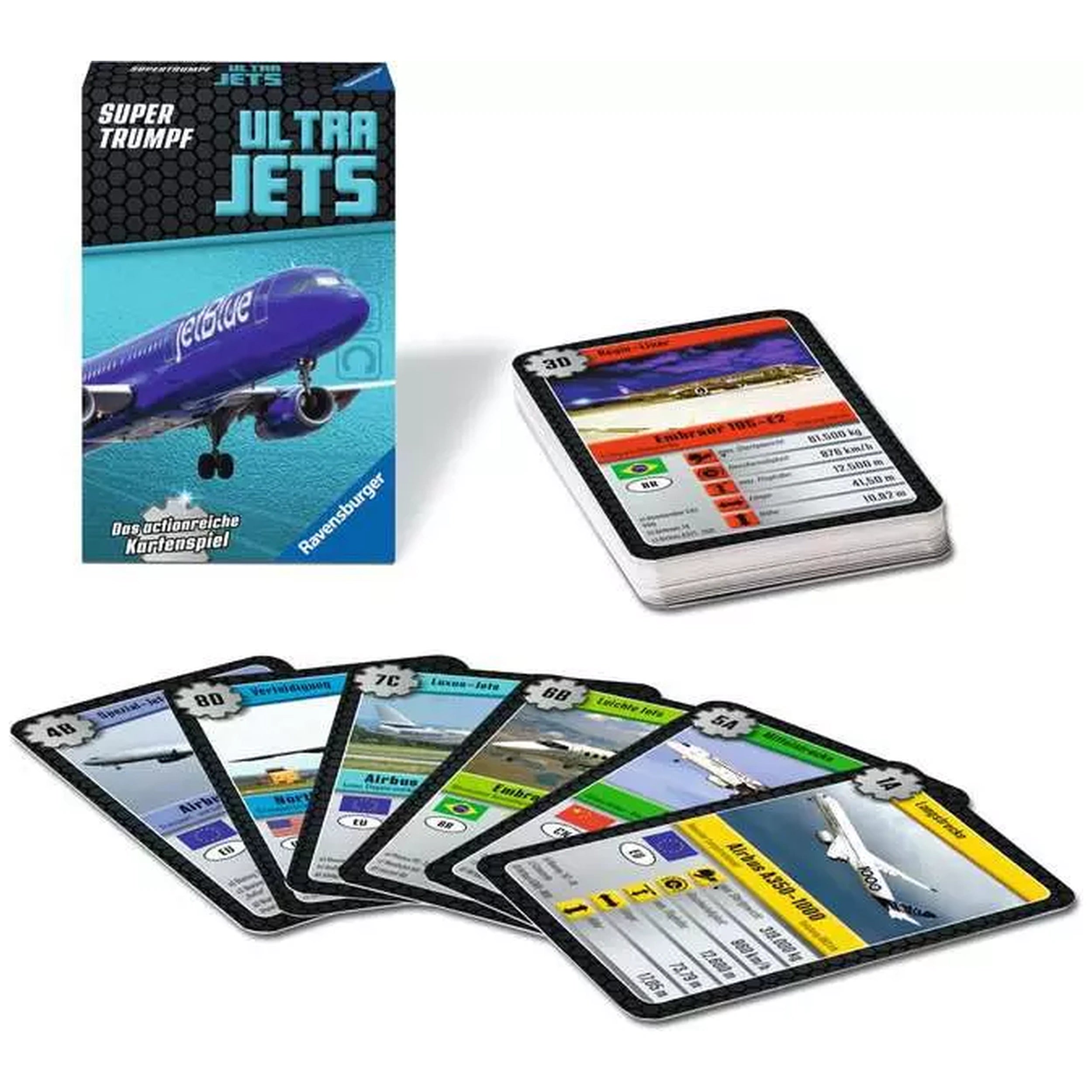 Ravensburger - Super Trump Ultra Jets - Board Game - German Edition