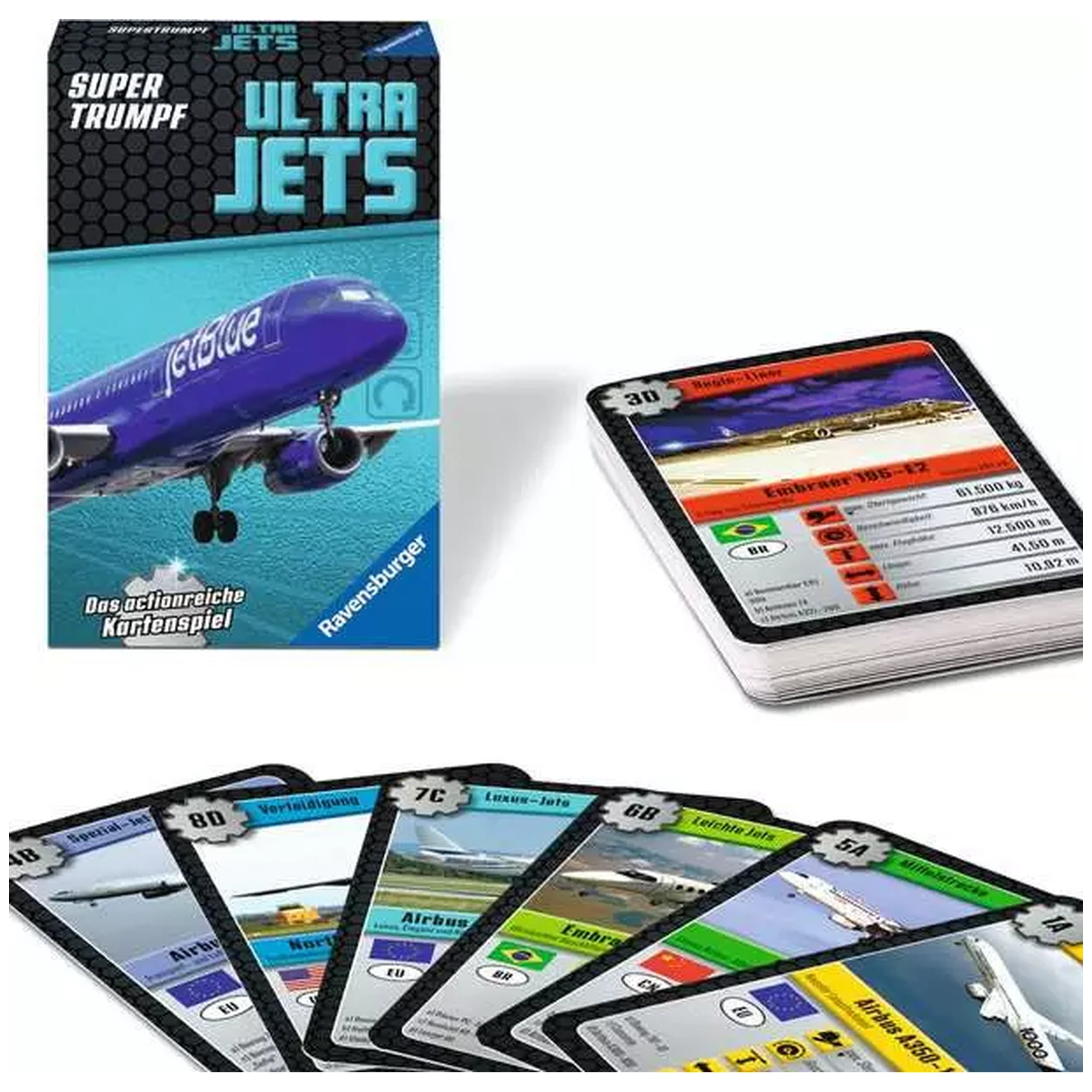 Ravensburger - Super Trump Ultra Jets - Board Game - German Edition