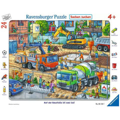 Ravensburger - Hay algo sucediendo en el sitio de construcción - 24 piezas - Puzzles