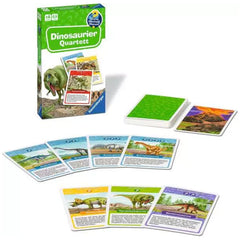 Ravensburger - Wieso? Weshalb? Warum? Dinosaurier Quartett - Juego de mesa - Edición alemana