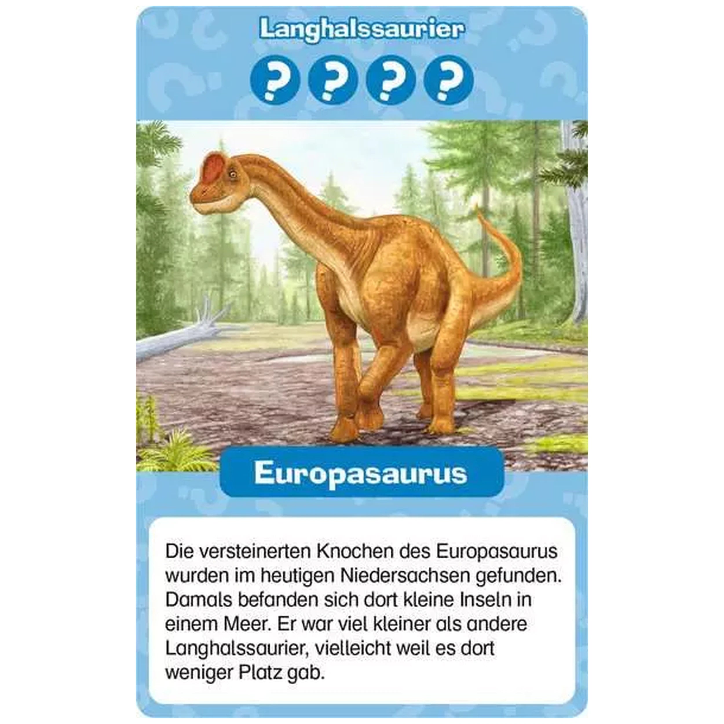 Ravensburger - Wieso? Weshalb? Warum? Dinosaurier Quartett - Juego de mesa - Edición alemana