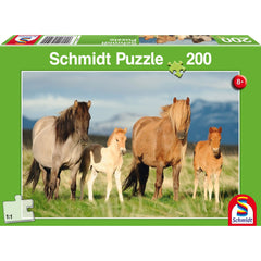 SCHMIDT SPIELE - Rompecabezas Familiar de Caballos de 200 Piezas - Puzzles