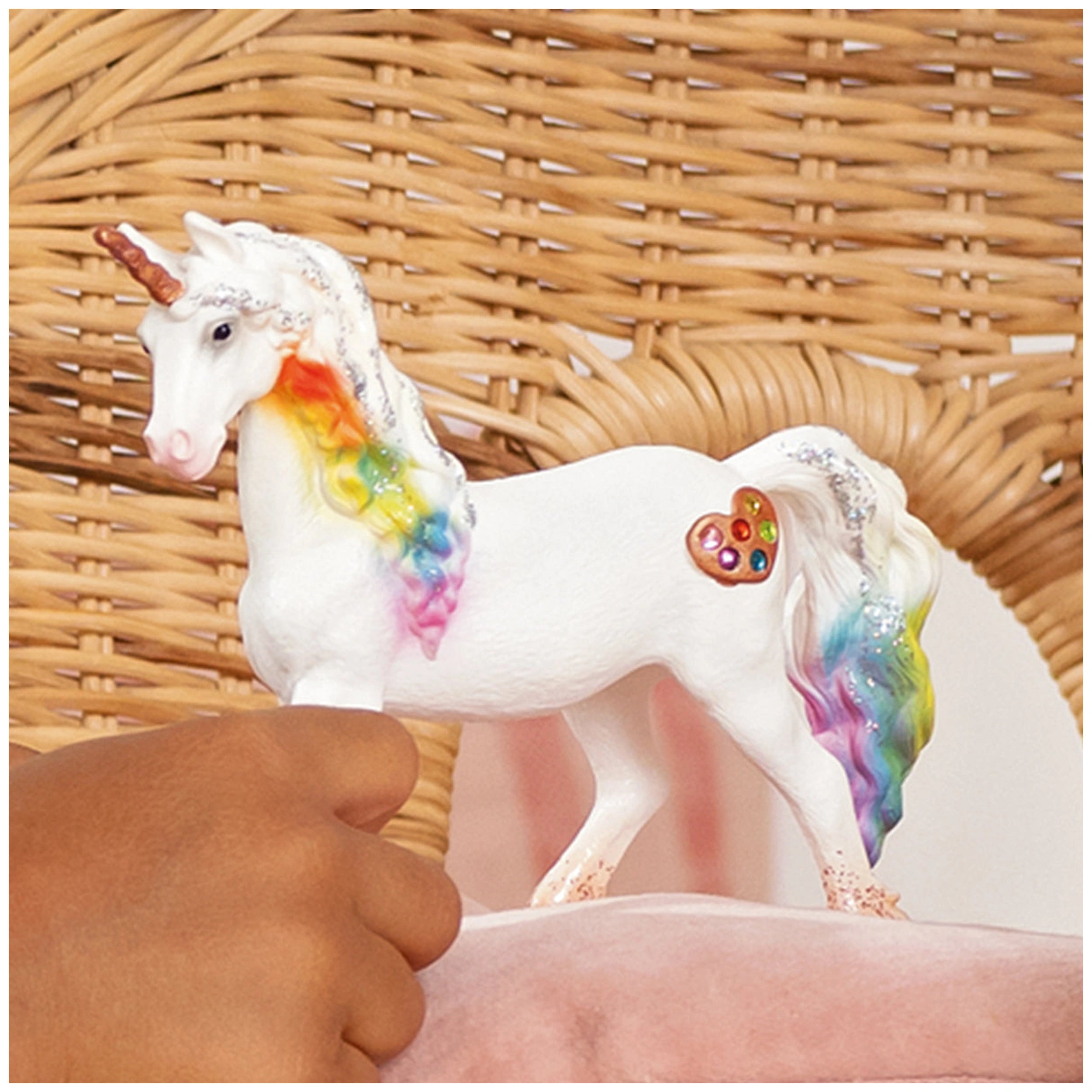 Schleich - Bayala - Yegua Unicornio Amor Arcoíris - Figuras de Acción y Juguetes - 70726