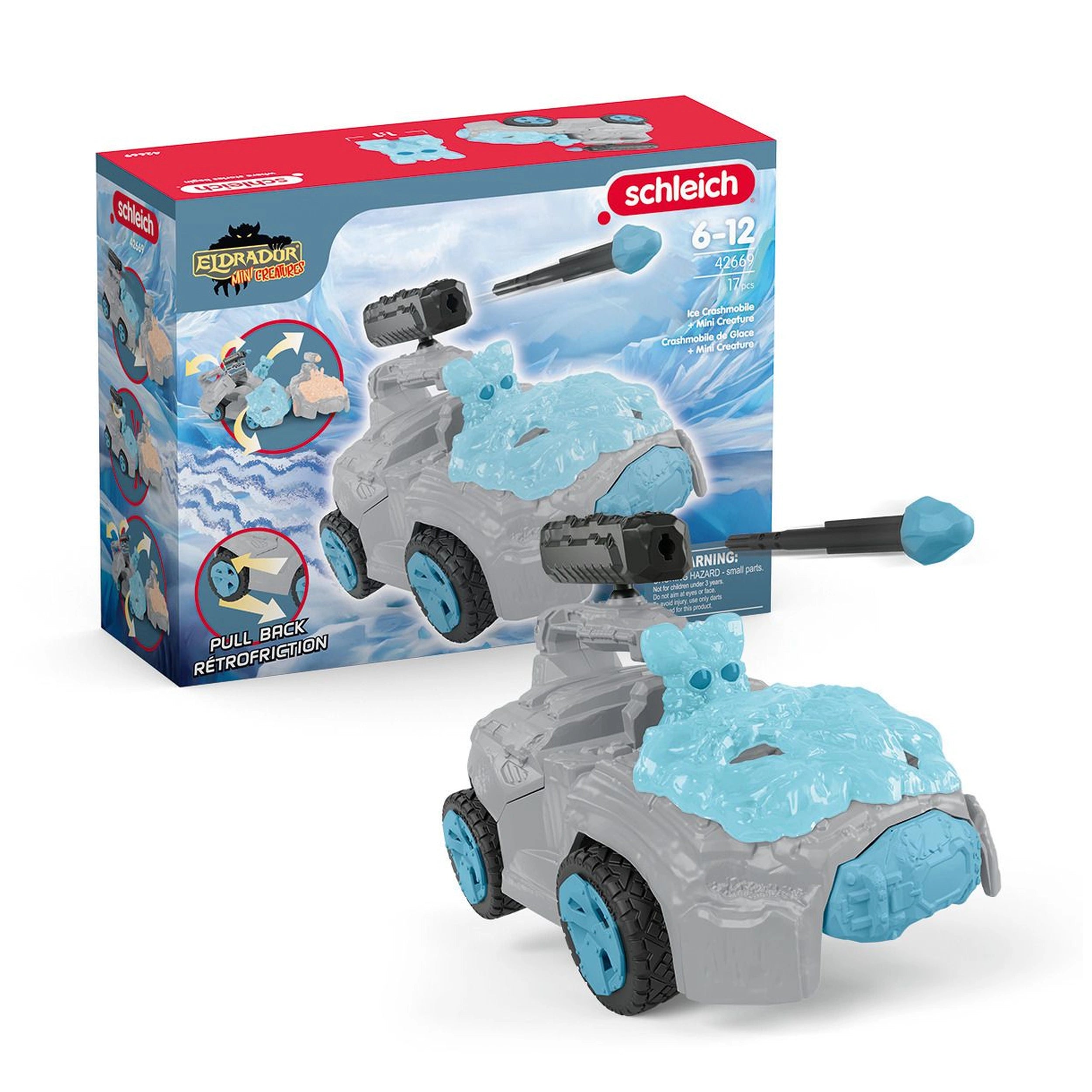 Schleich - Eldrador Creatures - Ice Crashmobile With Mini Creature - Action & Toy Figures - 42669