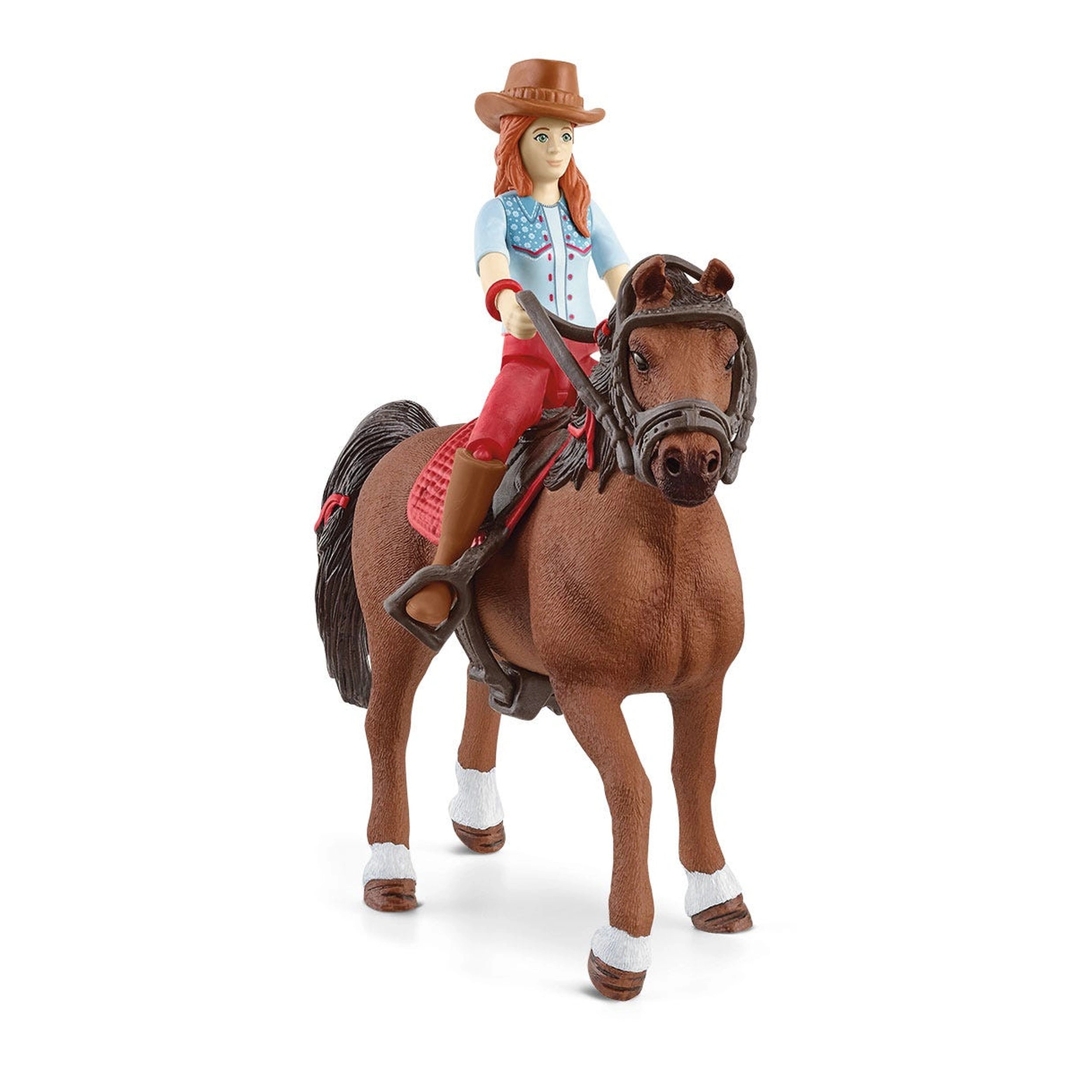 Schleich - Horse Club - Horse Club Hannah y Cayenne - Figuras de Acción y Juguetes - 42539