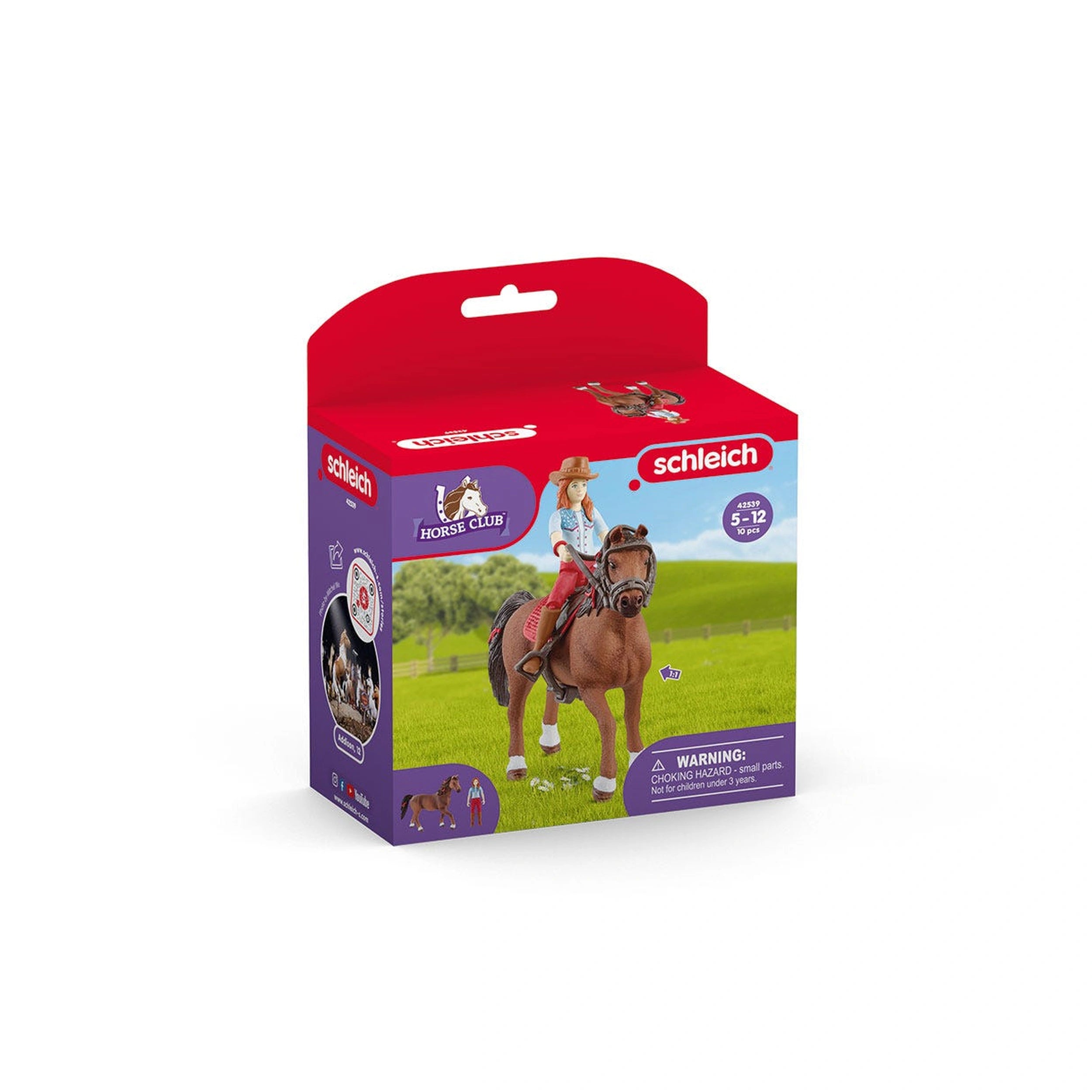 Schleich - Horse Club - Horse Club Hannah y Cayenne - Figuras de Acción y Juguetes - 42539