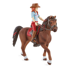 Schleich - Horse Club - Horse Club Hannah y Cayenne - Figuras de Acción y Juguetes - 42539