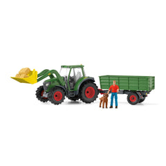 Schleich - Tractor con Remolque - Juguetes de Juego