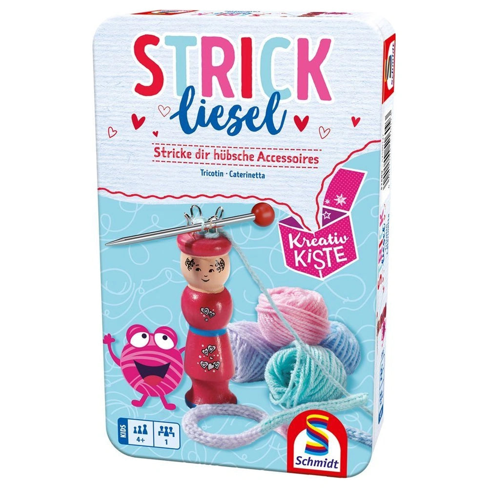 Schmidt Spiele - Manualidades y creatividad - Kreativkiste Strickliesel - Set de tejido - 4+ Años