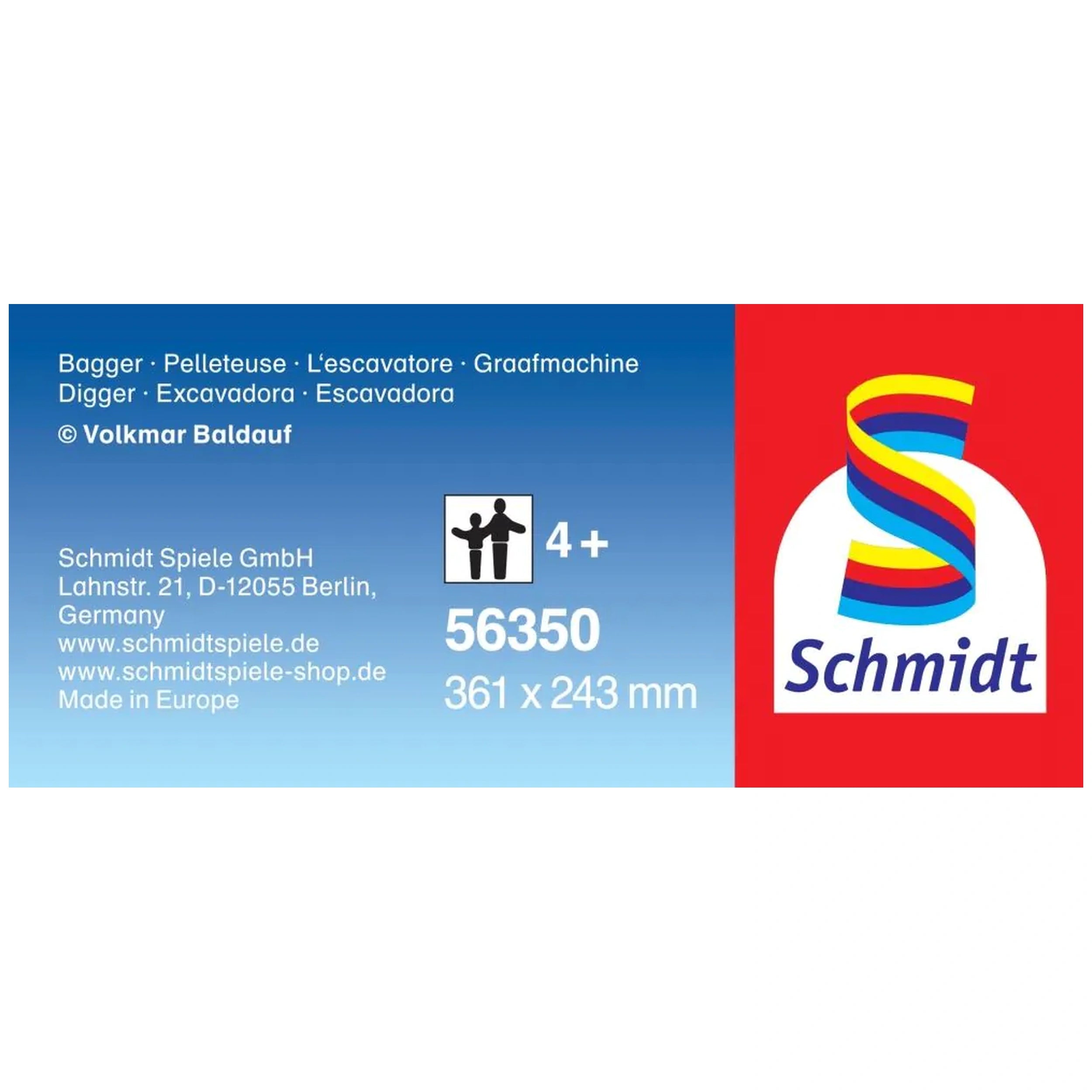 Schmidt Spiele - Excavadora 40 Pzs y Siku Vehículo de Juego - Rompecabezas